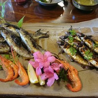 飴源 - 鮎の飴煮＆ヤマメの塩焼