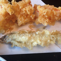 そば会席 立会川 吉田家 - 小魚のてんぷら、稚鮎⁇