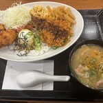 かつや - 料理写真:チャーハンとテリたま混ぜご飯の欲張り飯+とん汁(小)2026.10.04