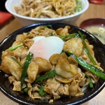 伝説のすた丼屋 - 料理写真:牛ホル焼肉ピリ辛すた丼 元祖盛り 1390円