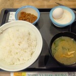 松屋 - 料理写真:Wで選べる玉子かけごはん(ミニ牛皿)