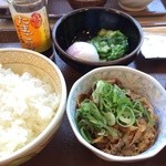 すき家 - まぜのっけ朝食　ご飯ミニ　￥290