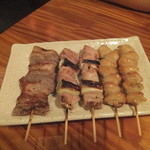 Yakitori Komadori - 豚バラ・ねぎ肉・ぼんじり　15.5