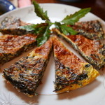 魚山人 - 定番のひじきのキッシュ。優しいお味。