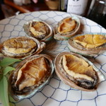 魚山人 - アワビのミソ焼き。柔らかくて美味しい！