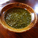 魚山人 - あかもくという海藻。もずくとメカブのあいのこのよう。