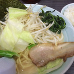 横浜家系ラーメン 魂心家 静岡店 - 野菜らーめん(780円)