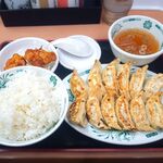 日高屋 - 料理写真:W餃子定食＋2個唐揚