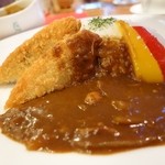 イゾラ ベーラ - 2014年9月　チキンカレーTP白身魚のフライ