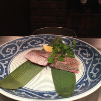 土肥亭 - 魚、焼く前。