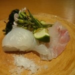 こふく - 眞子ガレイ 鯛昆布〆熟成。