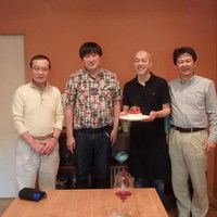 Maison de h-l'E´ridan - 長山校長、私、橋本シェフ、小田先生