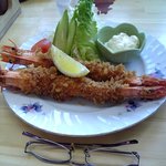 カフェ・イースト - 特製特大有頭海老フライ定食