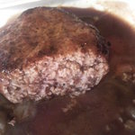 洋食 三浦亭 - ハンバーグ断面