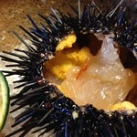 しのはら - 雲丹の殻の中にたっぷり詰められています