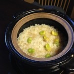 しのはら - 新生姜と一寸豆の炊込みご飯