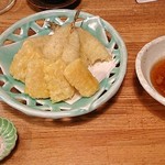 酒菜と炭 てりや - 鱚と玉蜀黍の天ぷら