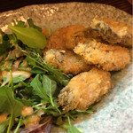 創作和食敬三 - 北海道の岩牡蠣のカキフライ！