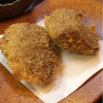 創作和食敬三 - 鰹の漬けのフライ、サービスしてくれました♪