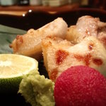 日本料理 たかむら - 比内地鶏の焼き物・・。