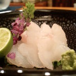 日本料理 たかむら - べっこうゾイのお造り・・。