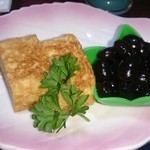 民宿まぐさ - 朝ごはん♪自家製たまご焼♪黒豆