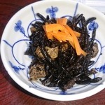 民宿まぐさ - ひじきの煮物♪朝ごはん    太めのひじきがいいお味