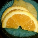 民宿まぐさ - デザート♪オレンジとパイン