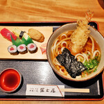 冨士屋 - 料理写真:天ぷらうどん定食