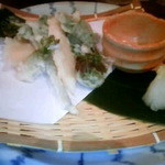 旬魚旬菜 びんびや - 山菜の天ぷら盛り合わせ