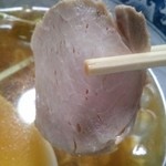 金長 - モモチャーシュー、冷たいんで固さアップ( ´△｀)