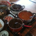 焼肉水源 - 馬肉の煮込み、ホルモン煮込み、カレー