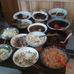 焼肉水源 - サラダ＆酢の物とデザート