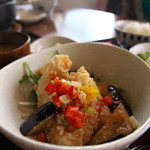 やぐやキチジョウジ - 白身魚の香味ダレ定食