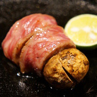 鳥茂 - 松茸を和牛でくるりん♪（2012/10）