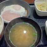 吉野家 - 料理写真:ハムエッグ牛小鉢定食