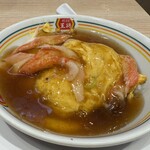 餃子の王将 - 料理写真:ジャストサイズ天津飯。398円税込。タレは京風。好きだ〜。