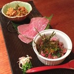 よろにく - 白せんまい、ともさんかく、ぶつ切り