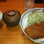 かつ満佐 - 特大ロースカツ定食