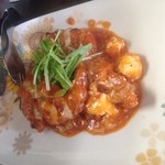 中華工房おかげさま - 脱皮海老のチーズチリソース