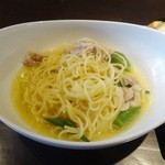 ガーデン - 豚バラとオクラのバター醤油パスタ