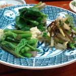 烏山 - 山菜盛り合わせ・・。