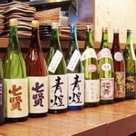 h Tisanti Syou And Kositu Daining Guragara - 日本酒は、山梨の地酒や有機のお酒など、常時１６種類以上の品ぞろえです。