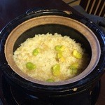 しのはら - 新生姜と一寸豆の炊込みご飯