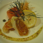 サーモン２種盛り合わせ　Photo　By　PEPOPA