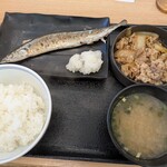 吉野家 - 料理写真:牛さんま定食