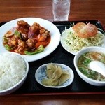 福満源 - 酢豚定食800円