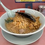 山岡家 - 料理写真:みそピリ辛ネギラーメン/広州メンマ 2026/9/7