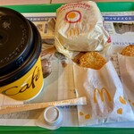 マクドナルド - 料理写真:ソーセージエッグマフィンセット 530円
ハッシュポテト追加 180円