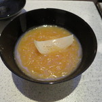日本料理 TOBIUME - あめ色新玉ねぎの和スープ
